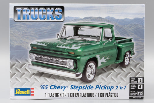 65 Chevy Stepside Pickup 1965 シボレー ステップサイド ピックアップトラック 組み立てプラモキット模型 カーモデル /Revell 1/25