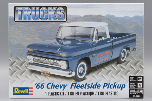 1966 Chevyシボレー Fleetside Pickup 組み立てプラモキット模型 カーモデル /Revell 1/25