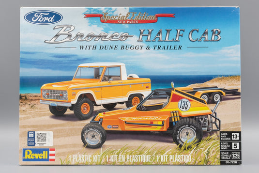 Fordフォード Bronco Half Cab with dune buggy x trailer 組み立てプラモキット模型 /Revellレベル 1/25