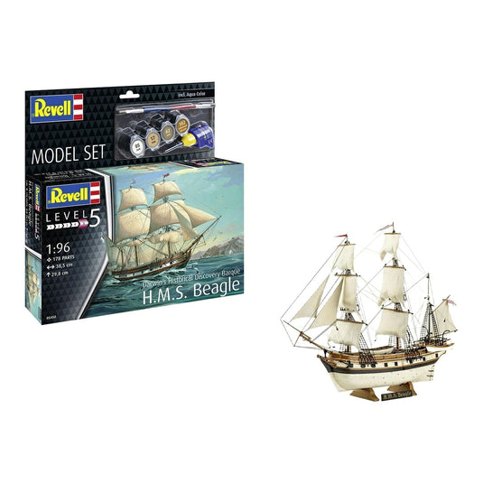 HMS ビーグル H.M.S. Beagle ダーウィン歴史的調査帆船 プラモデル / Revell 1/96 飛行機模型