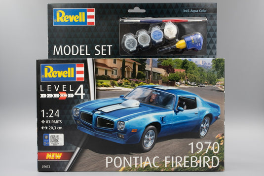 1970 Pontiac Firebird ポンティアック ファイヤーバード 塗料接着剤付き 組み立てプラモキット模型 カーモデル /Revell 1/24