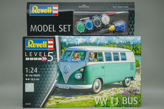 VWフォルクスワーゲン T1 Bus 組み立てプラモキット模型 カーモデル /Revell 1/24
