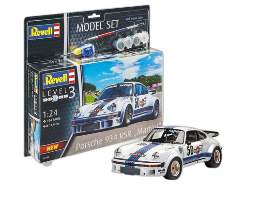 モデルセット Martini Porsche 934 RSR 1:24/ Revell 1/24  模型 プラモデルキット