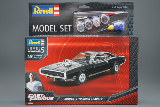 Fast & Furious Dominics 1970 Dodge Charger ダッジチャージャー 組み立てプラモキット模型 カーモデル /Revell 1/25