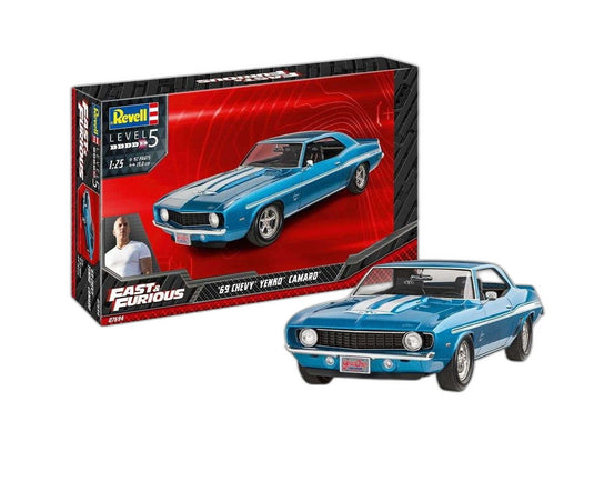 モデルセット F&F 1969 Chevy Camaro Yenko/ Revell 1/25  模型 プラモデルキット