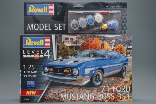 1971 Ford フォード Mustang マスタング Boss 351 組み立てプラモキット模型 カーモデル /Revell 1/25