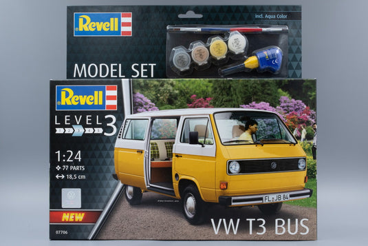 VWフォルクスワーゲン T3 Bus 組み立てプラモキット模型 カーモデル /Revell 1/25