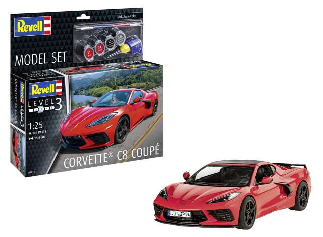 Corvette C8 クーペ レベル3 プラモデルキット/Revell 1/24模型