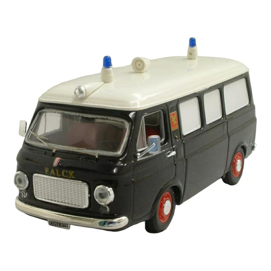 Fiatフィアット 238 アンビュランス FALCK デンマーク ブラック/ホワイト / Rio 1/43 ミニカー