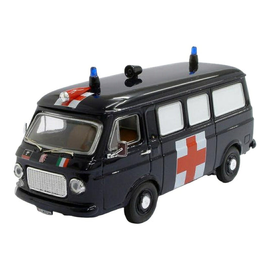 Fiatフィアット 238 アンブランザ カラビニエリ ブラック / Rio 1/43 ミニカー