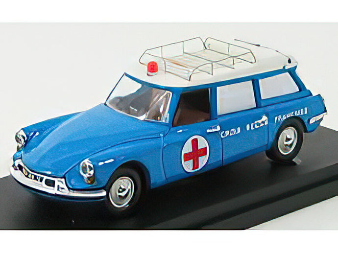 CITROEN ID19 BREAK CROIX ROUGE 1958 AMBULANCE BLUETTE WHITE/Rio 1/43ミニカー