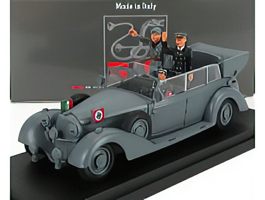 MERCEDES BENZ  770K WEHRMACHT MUSSOLINI AND HITLER MEETING IN GERMANY 1938  MILITARY GREY/Rio 1/43ミニカー