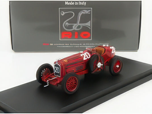 ALFA ROMEO P3 TIPO B N 20 WINNER TARGA FLORIO 1935 A.BRIVIO RED/RIO-MODELS 1/43ミニカー