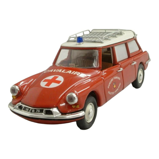 Citroenシトロエン ID 19 ブレーク アンビュランス 消防隊 1962 レッド / RIO 1/43 ミニカー