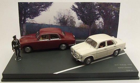 Alfa Romeoアルファロメオ 1900 ＆ Giuliettaジュリエッタ ALT Polizia 1956 298台限定 / Rio 1/43 ミニカー