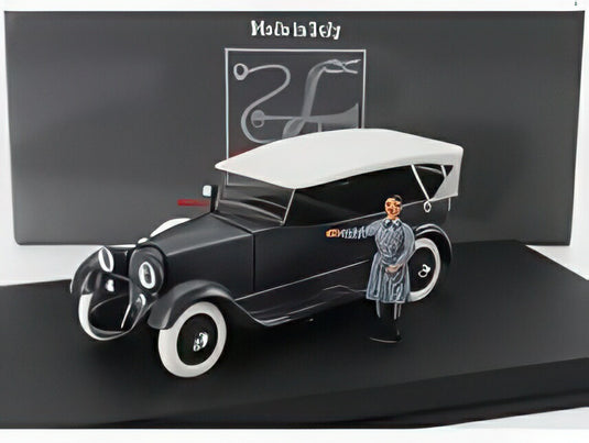 メルセデス・ベンツ 11/40 カブリオレ クローズド 1924年 ランツベルク要塞釈放後のヒトラーフィギュア付き ブラック / Rio 1/43 ミニカー