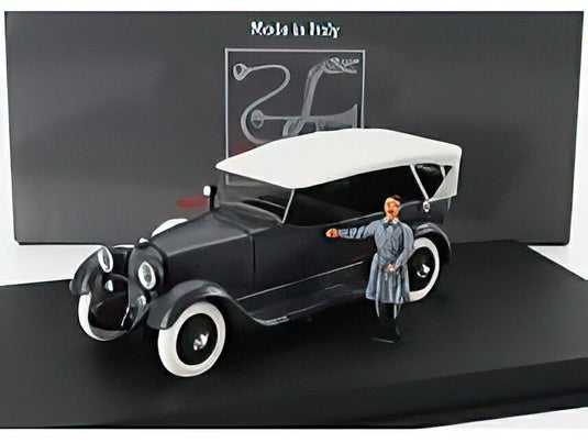MERCEDES BENZ  11/40 CABRIOLET CLOSED 1924  WITH HITLER FIGURE AFTER HIS RELEASE FROM LANDSBERG FORTRESS  BLACK/Rio 1/43ミニカー