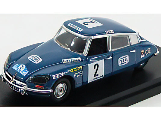 CITROEN  DS21 N 2 4th RALLY MAROCCO 1971 BOB NEIRET  JACQUES TERRAMORSI  BLUE/Rio 1/43ミニカー