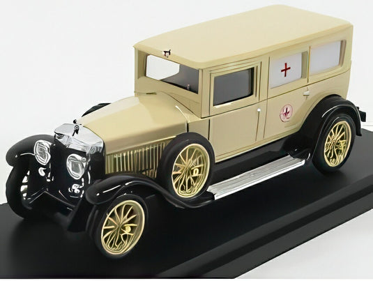 FIAT 519S 4ドア アンブランザ クローチェ ロッサ イタリアーナ 1930 アイボリー/ Rio 1/43 ミニカー