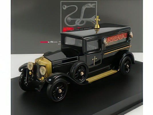FIAT 519 CARRO FUNEBRE HEARSE FUNERAL CAR WITH COFFIN 1924 BLACK/RIO-MODELS 1/43ミニカー