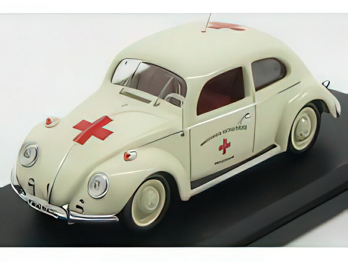 VOLKSWAGEN  BEETLE MEDICAL DEUTSCHES AMBULANCE 1955  IVORY/Rio 1/43ミニカー