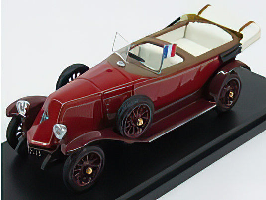RENAULT  40CV CABRIOLET OPEN PRESIDENTIAL 1925  PERSONAL CAR GASTON DOUMERGUE  2 TONE RED/Rio 1/43ミニカー