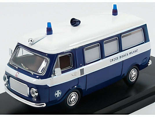 FIAT 238 ミニバス 救急車 クロチェビアンカミラノ 1973 ブルーホワイト/ Rio 1/43 ミニカー