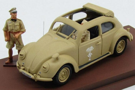 フォルクスワーゲン ビートル 北アフリカ戦線 1941 ロンメル将軍フィギュア付 / Rio 1/43 ミニカー
