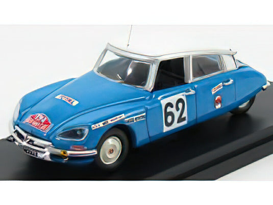 CITROEN DS21 N 62 RALLY MONTECARLO 1970 SALOMON SAINTIGNY BLUE IVORY/Rio 1/43ミニカー