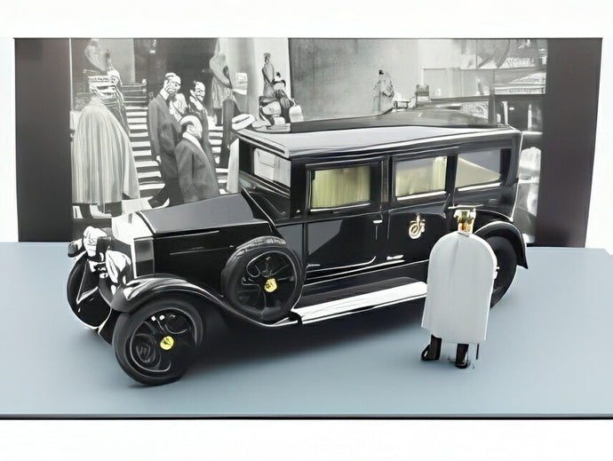 【予約】フィアット - 519S リムジン 1929 (国王) ヴィットーリオ エマヌエーレ III フィギュア付 - ブラック/ Rio 1/43 ミニカー