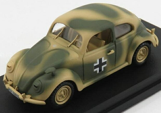 フォルクスワーゲン ビートル マッジョリーノ アフリカ軍団 ヴェアマハト エディション 1941年 ミリタリーカモフラージュ / Rio 1/43 ミニカー
