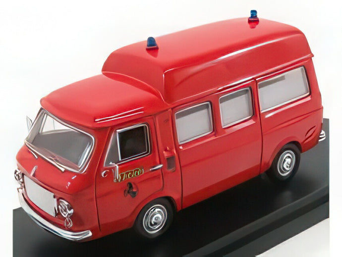 FIAT 238 ミニバス ハイルーフ 1965 救急車 消防隊 フィオラーノサーキット 1970 レッド/ Rio 1/43 ミニカー