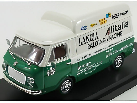 フィアット - 238 バン テット アルト アシステンツァ ランチア コルセ ラリー レーシング 1975 - ホワイト グリーン/ Rio 1/43 ミニカー