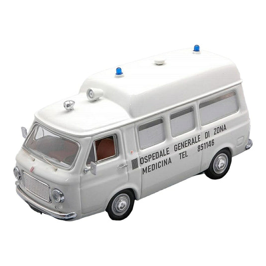 Fiatフィアット 238 アンブランザ ボローニャ 1980 ホワイト / Rio 1/43 ミニカー