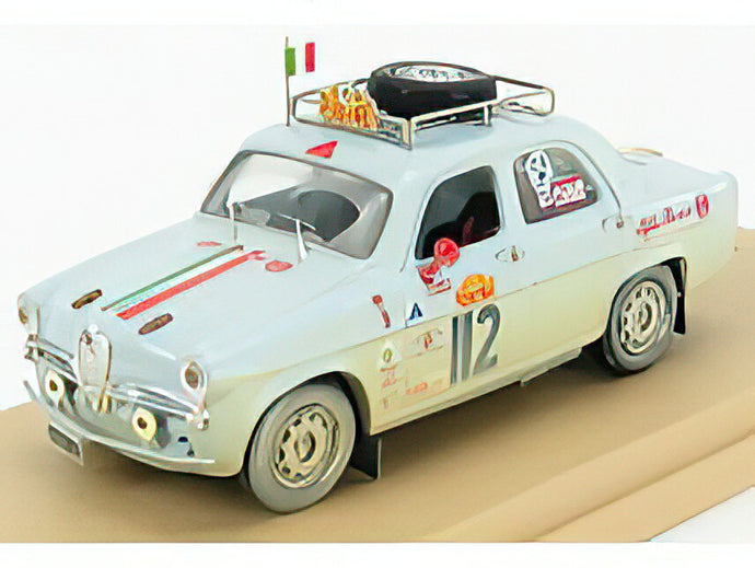 ALFA ROMEO  GIULIETTA Ti N 112 1957  RALLY RAID PECHINO  PARIGI 2007 R.CHIODI  M.DEGLI ESPOSITI  LIGHT BLUE/Rio 1/43ミニカー