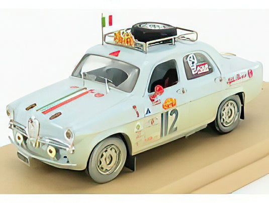 ALFA ROMEO  GIULIETTA Ti N 112 1957  RALLY RAID PECHINO  PARIGI 2007 R.CHIODI  M.DEGLI ESPOSITI  LIGHT BLUE/Rio 1/43ミニカー