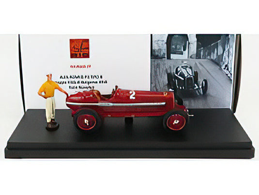 ALFA ROMEO P3 ティーポB #2 コッパ・チッタ・ディ・ベルガモ優勝 1935 タツィオ・ヌヴォラーリ レッド / Rio 1/43 ミニカー