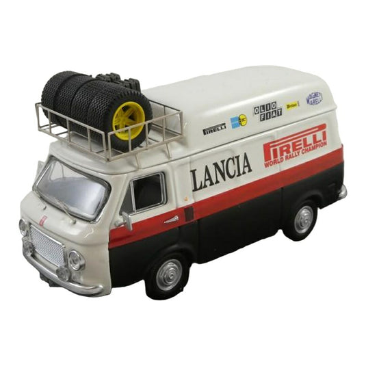 Fiatフィアット 238 1973 ホワイト/ブラック Lanciaランチャ サービスカー / Rio 1/43 ミニカー
