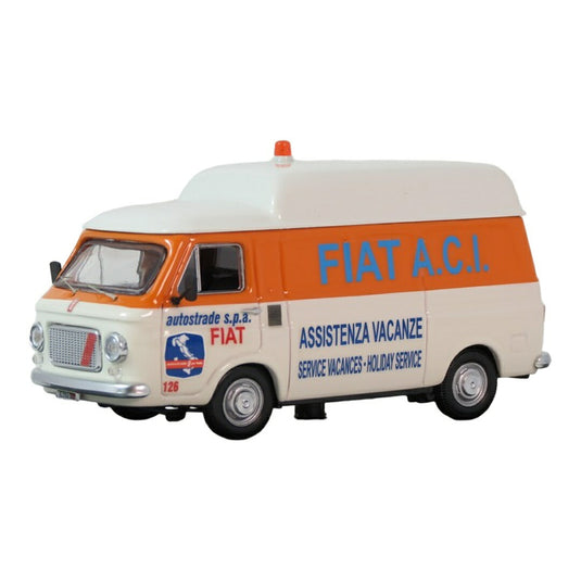 Fiatフィアット 238 1970 ホワイト/オレンジ No.126 A.C.I. / Rio 1/43 ミニカー