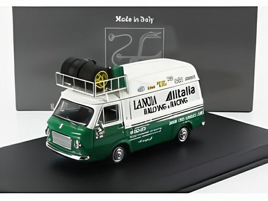 FIAT 238 バン アシスタンス ラリーチーム ランチア アリタリア 1977 グリーン/ホワイト/ Rio 1/43 ミニカー