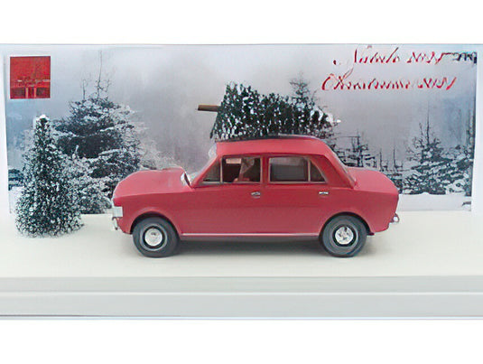 【予約】12月以降発売予定FIAT 128 1 SERIES 1969 CHRISTMAS EDITION 2024 CON BABBO NATALE WITH SANTA CLAUS FIGURE RED/Rio 1/43ミニカー