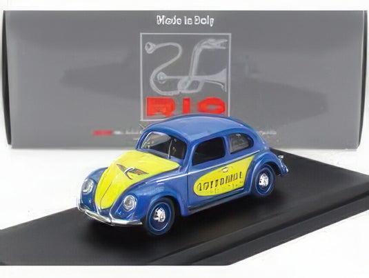 VOLKSWAGEN ビートル マッジョリーノ ケーファー ルフトハンザ 1957 ブルー イエロー/ Rio 1/43 ミニカー
