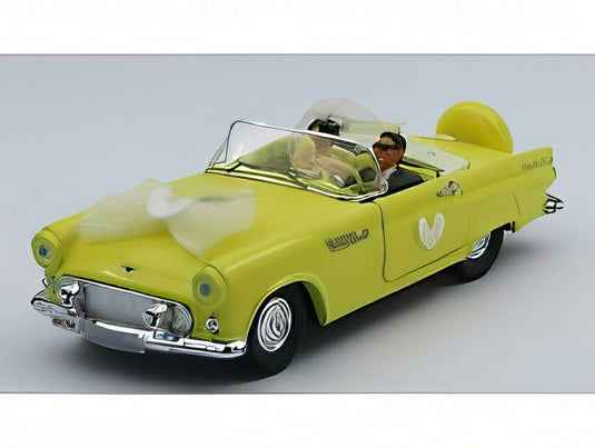 FORD USA THUNDERBIRD カブリオレ オープン 1956 JUST MARRIED フィギュア付 イエロー/ Rio 1/43 ミニカー