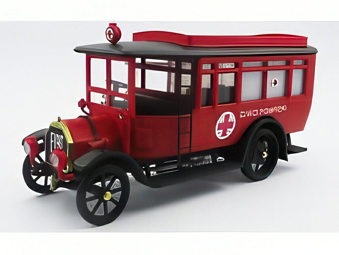 【予約】FIAT 15BL バス 救急車 消防隊 1920 レッド/ Rio 1/43 ミニカー