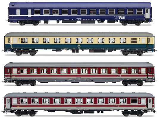 Rivarossi HR4374 イタリー オランダ エクスプレス バリアス DC/ H0ゲージ    鉄道模型 外国