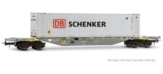 HOゲージ 鉄道模型 Rivarossi DB type Sgnss container wagon Era VI DC