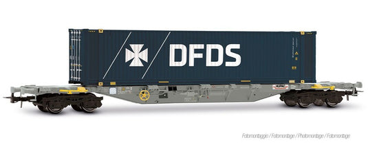 HOゲージ 鉄道模型 Rivarossi DFDS Sgnss type container wagon Era VI DC