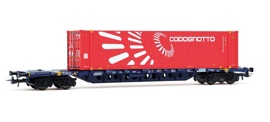 HOゲージ 貨車 Rivarossi Mercitalia Intermodal Sgnss コンテナ貨車 Era VI DC