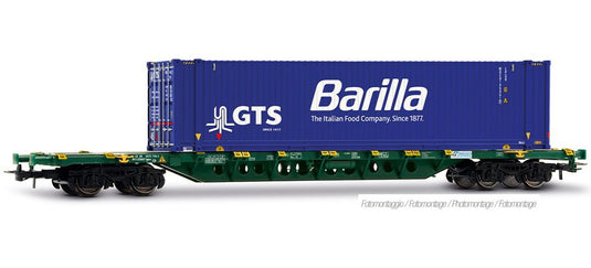 HOゲージ 貨車 Rivarossi Mercitalia Intermodal Sgnss コンテナ貨車 Era VI DC