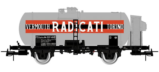 HOゲージ 貨車 Rivarossi FS タンク貨車 Vermouth Radicati Torino Era III DC